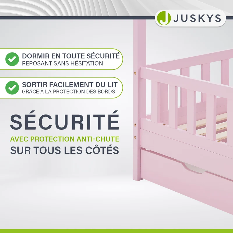 Lit enfant Marli 80 x 160 cm avec sommier
