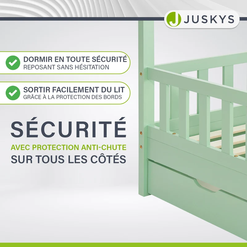 Lit enfant Marli 80 x 160 cm avec sommier