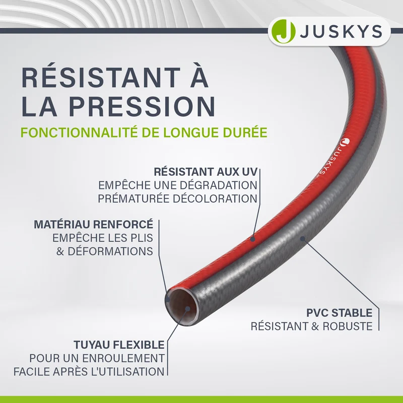 Dévidoir sur roues Basic – 30 m de tuyau et pommeau multifonctions