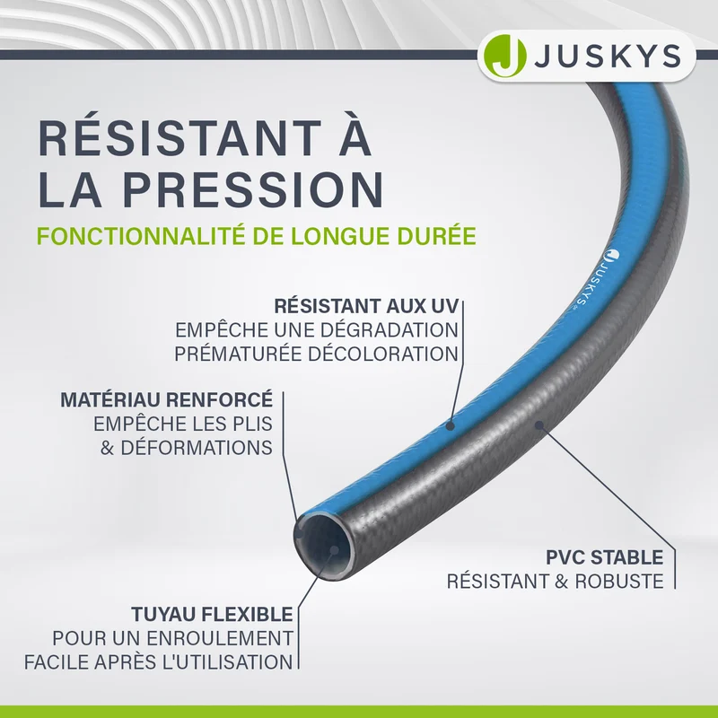 Dévidoir sur roues Basic – 30 m de tuyau et pommeau multifonctions
