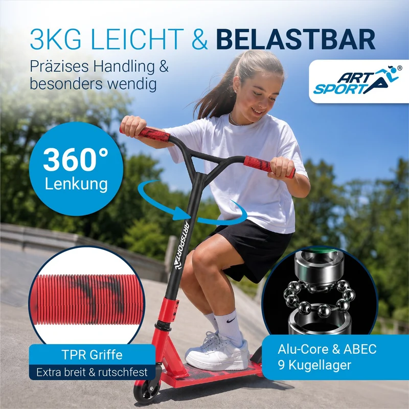 Trottinette freestyle enfant – dès 6 ans