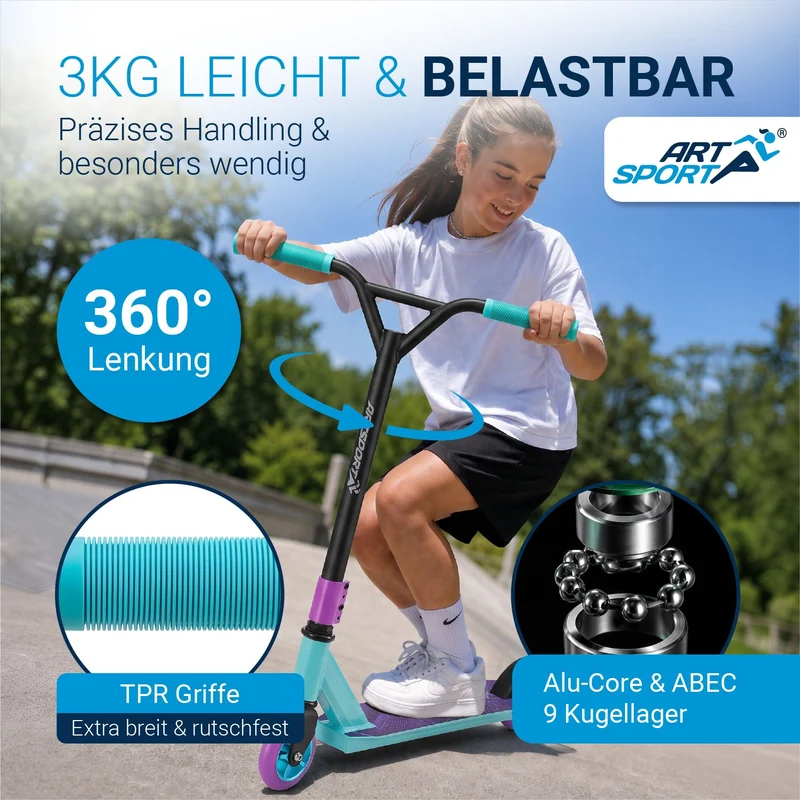Trottinette freestyle enfant – dès 6 ans