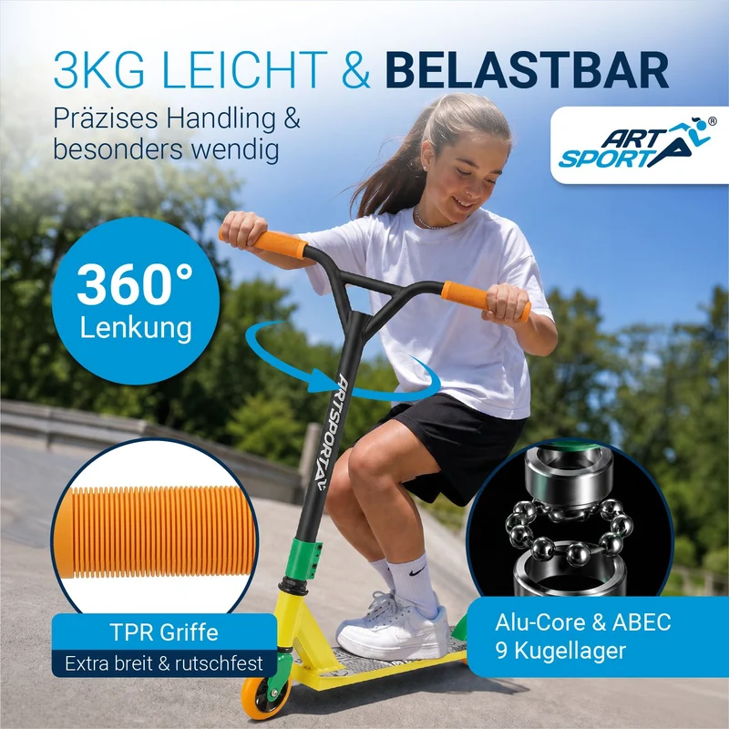 Trottinette freestyle enfant – dès 6 ans