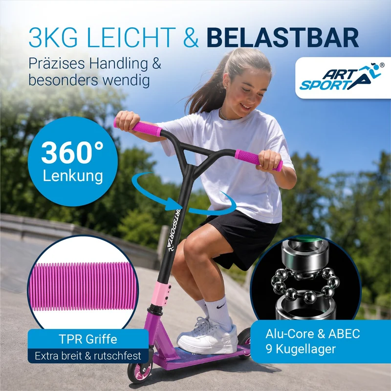 Trottinette freestyle enfant – dès 6 ans