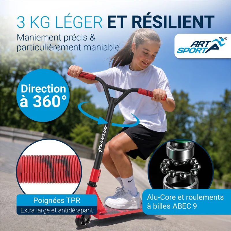 Trottinette freestyle enfant – dès 6 ans