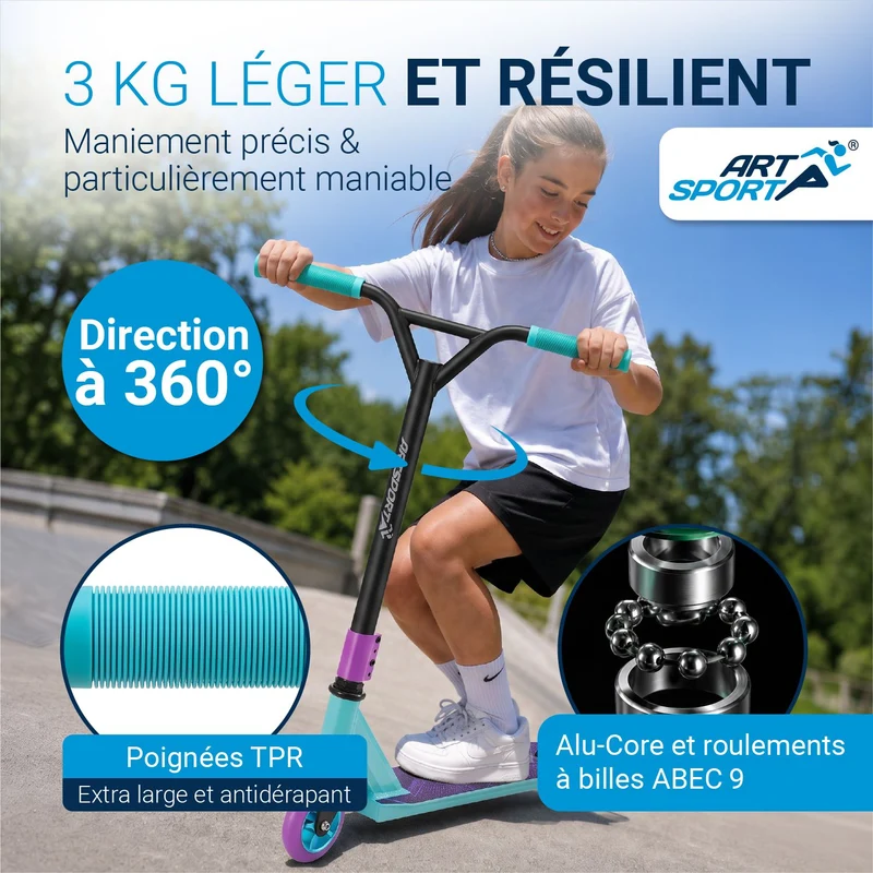 Trottinette freestyle enfant – dès 6 ans