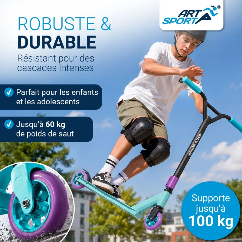 Trottinette freestyle enfant – dès 6 ans
