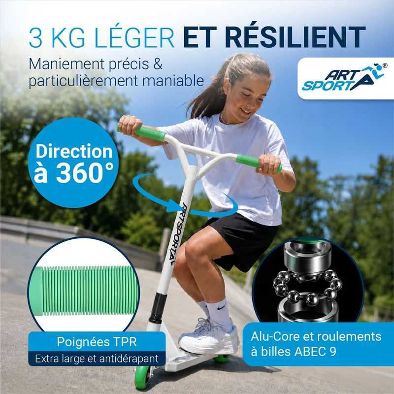 Trottinette freestyle enfant – dès 6 ans