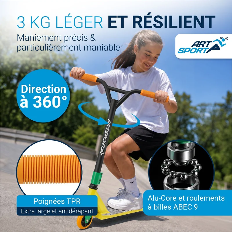 Trottinette freestyle enfant – dès 6 ans