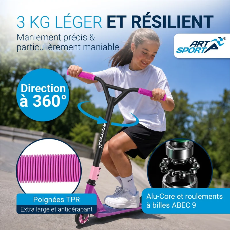 Trottinette freestyle enfant – dès 6 ans