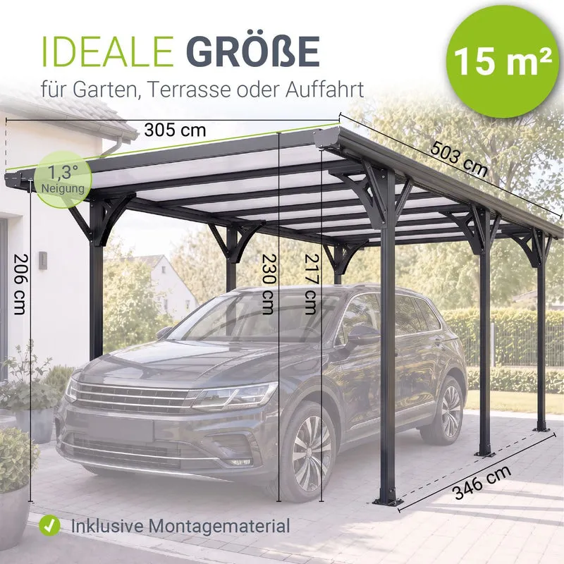 Carport 5x3 m - différents modèles