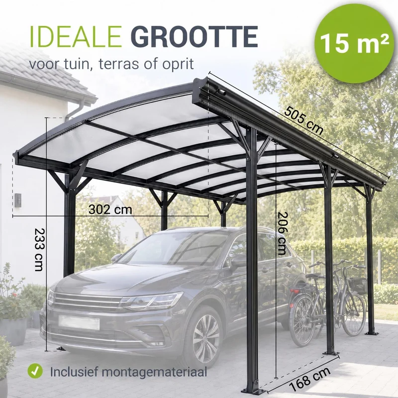 Carport 5x3 m - différents modèles