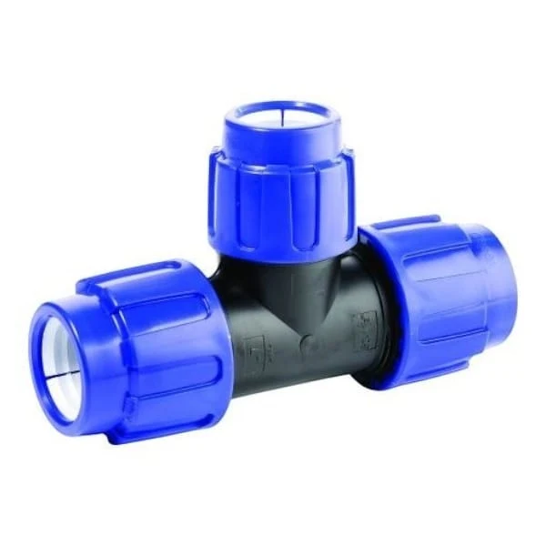 Pièce de Réduction en T 90° – 3 x Raccord de Serrage – Té Réducteur Tuyauterie