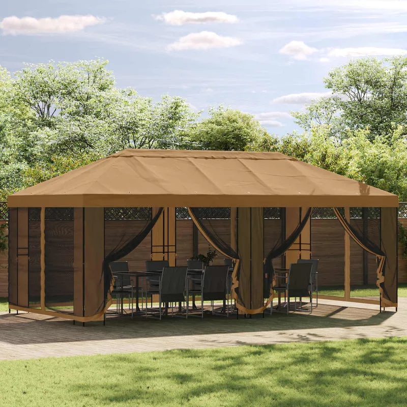 Tuinpaviljoen 6 X 3 M Polyester En Staal 190 Gsm
