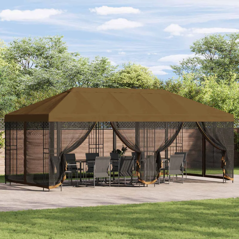 Tuinpaviljoen 6 X 3 M Polyester En Staal 190 Gsm