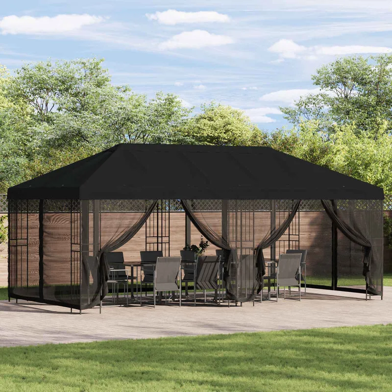 Tuinpaviljoen 6 X 3 M Polyester En Staal 190 Gsm