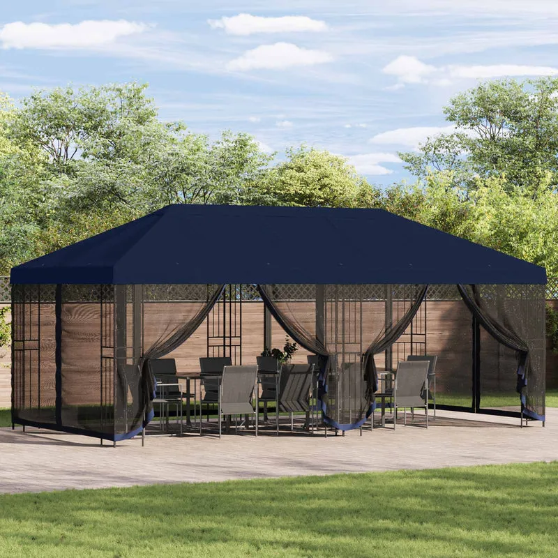 Paviljoen Met Zijwanden 6 X 3 M Polyester En Staal