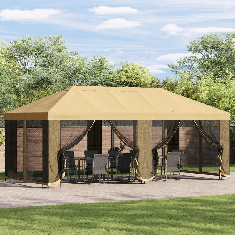 Tuin Gazebo Met Zijwanden 6 X 3 M