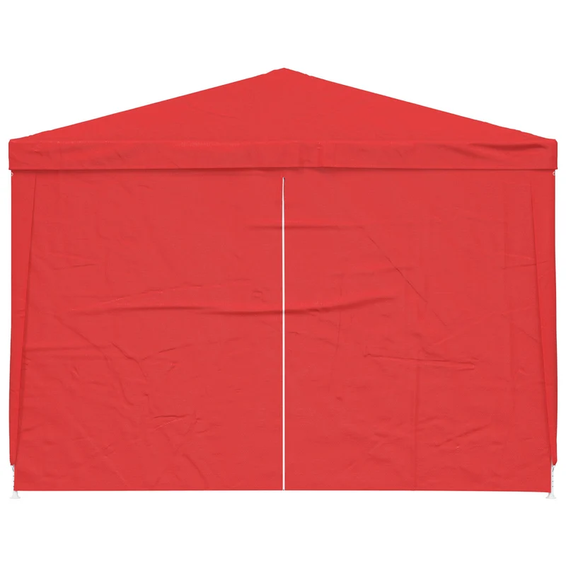 Partytent 300 X 300 X 255 Cm Rood Pe En Staal