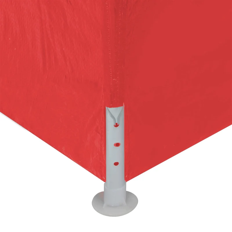 Partytent 300 X 300 X 255 Cm Rood Pe En Staal
