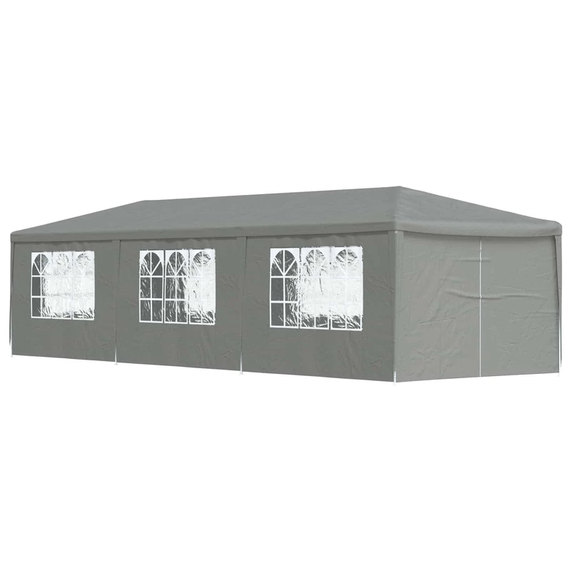 Partytent 900 X 300 X 255 Cm Lichtgrijs Pe En Staal