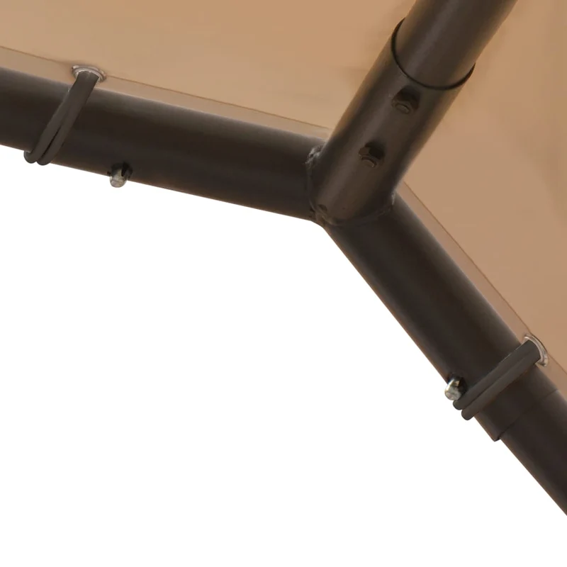 Tuinpaviljoen 4X4 M Staal En Stof Beige