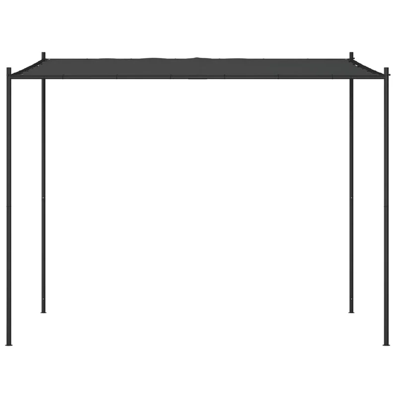 Prieel 3X3 M 180 G/M² Stof En Staal Antracietkleurig