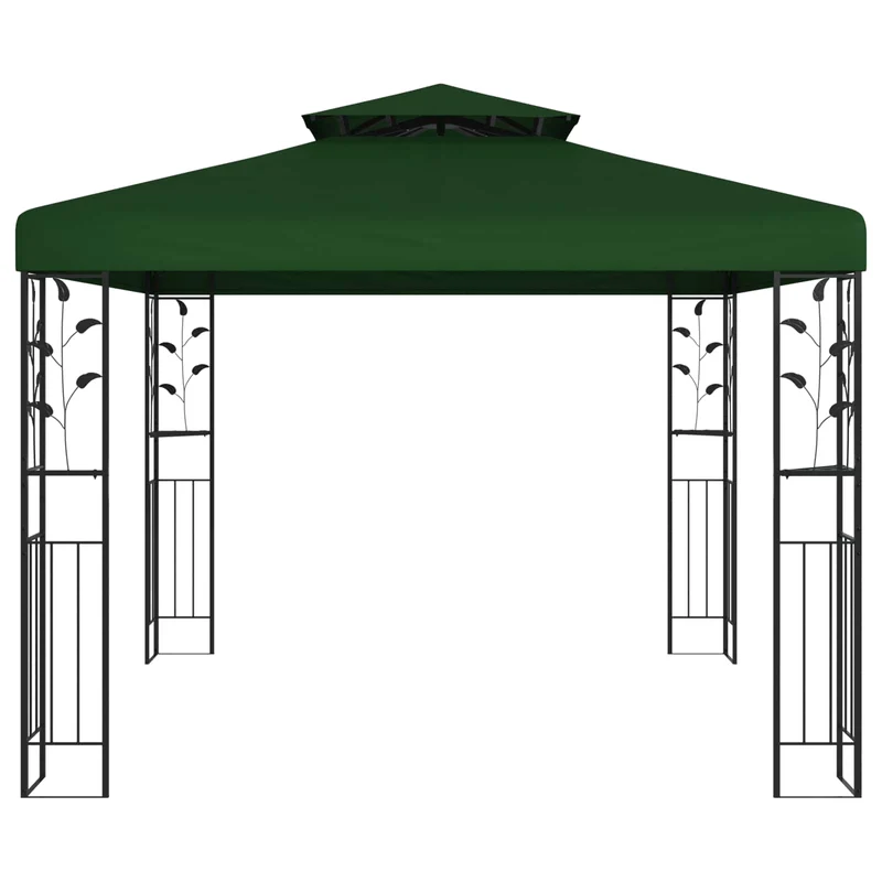 Prieel 3 X 3 X 2,68 M Groen Polyester En Staal