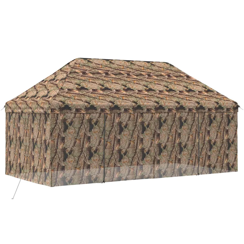 Pop-Up Gazebo Met 4 Zijwanden Bos Camouflage