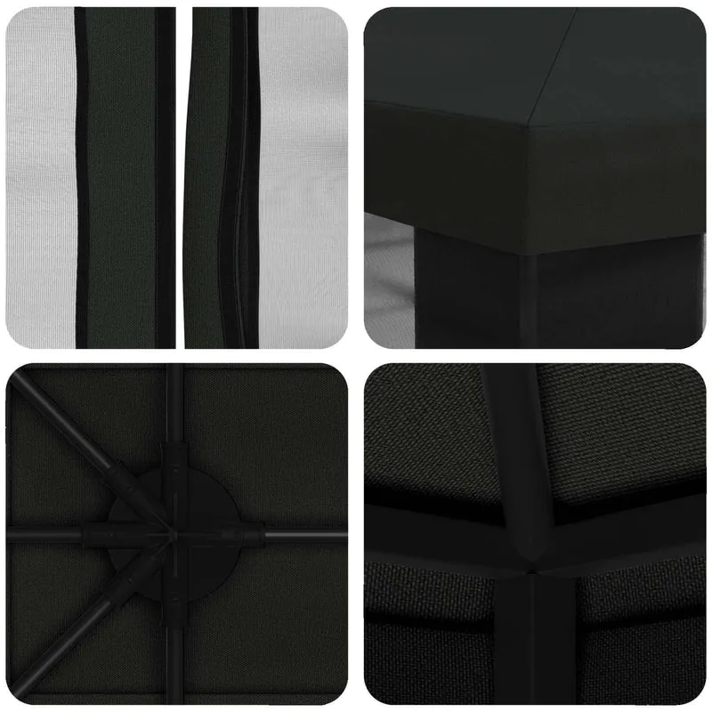 Paviljoen Met Zijwanden 4 × 3 M Polyester En Staal