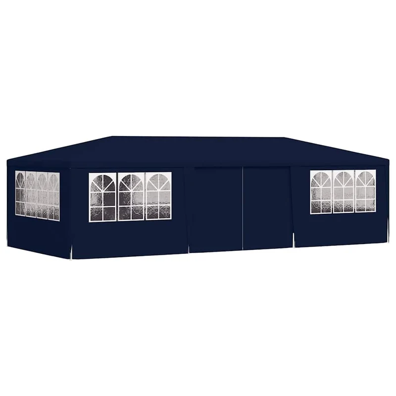 Partytent Met Zijwanden Professioneel 90 G/M² 4X9 M Blauw