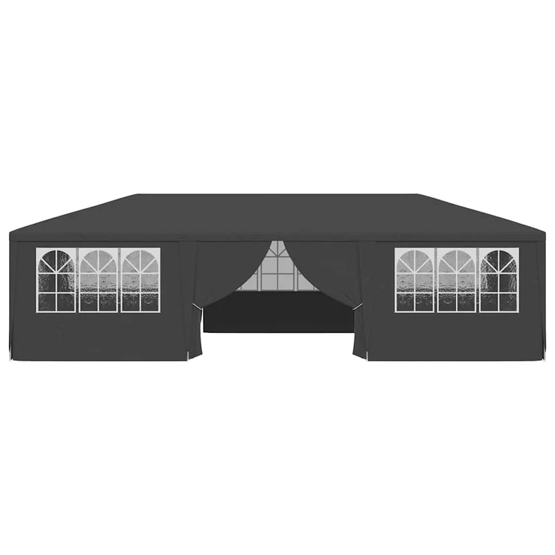 Partytent Met Zijwanden Professioneel 90 G/M² 4X9 M Antraciet