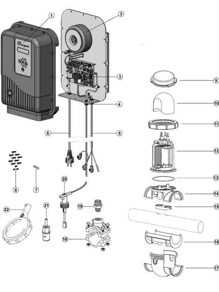 Electrolise de Sal Ei2 Expert ZODIAC - Recambios