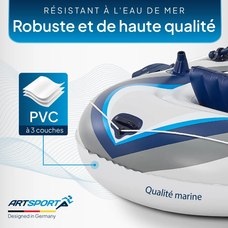 Bateau gonflable 3,22 m – avec 2 bancs