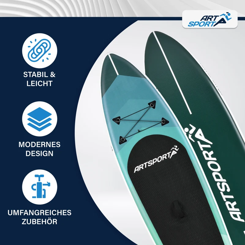 Stand up paddle gonflable – set complet avec sac et accessoires