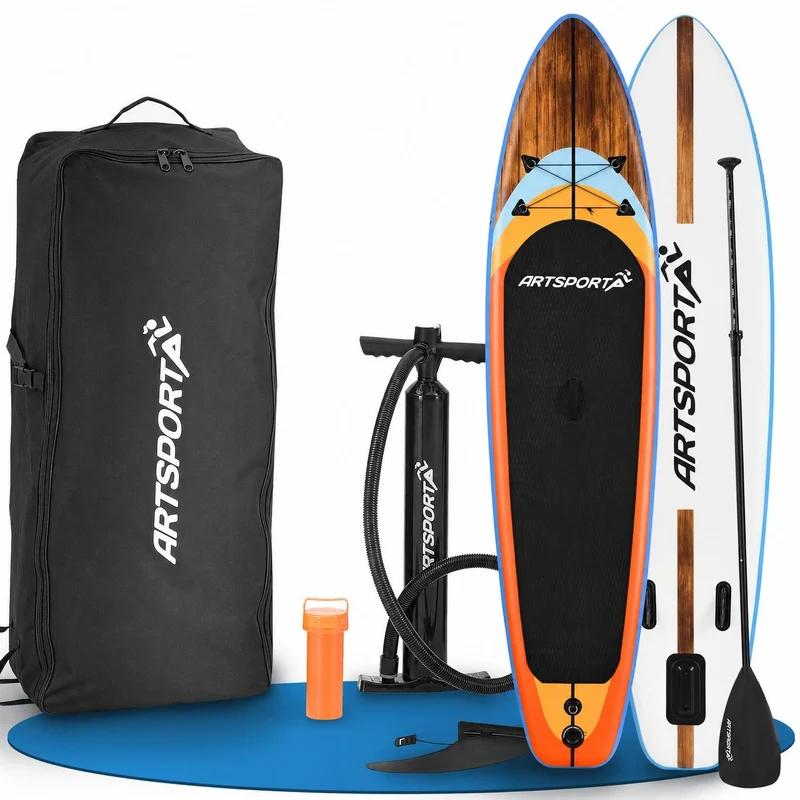 Stand up paddle gonflable – set complet avec sac et accessoires