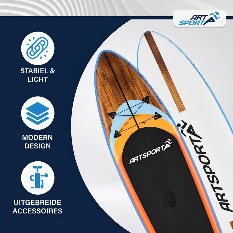 Stand up paddle gonflable – set complet avec sac et accessoires