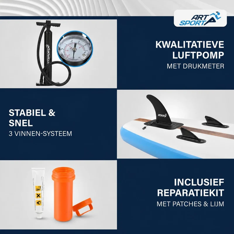 Stand up paddle gonflable – set complet avec sac et accessoires