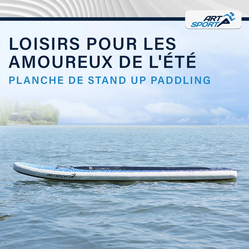 Stand up paddle gonflable – set complet avec sac et accessoires