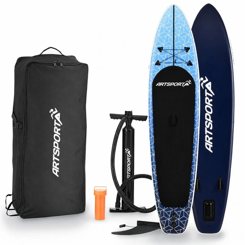 Stand up paddle gonflable – set complet avec sac et accessoires