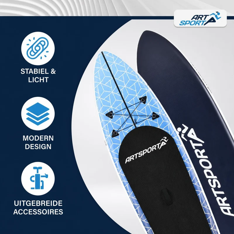 Stand up paddle gonflable – set complet avec sac et accessoires