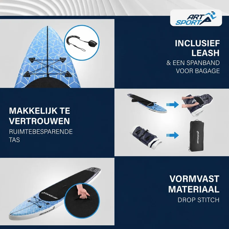Stand up paddle gonflable – set complet avec sac et accessoires