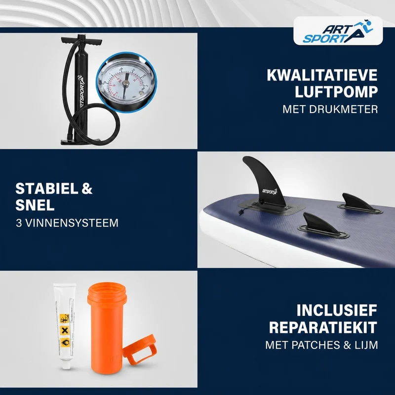Stand up paddle gonflable – set complet avec sac et accessoires