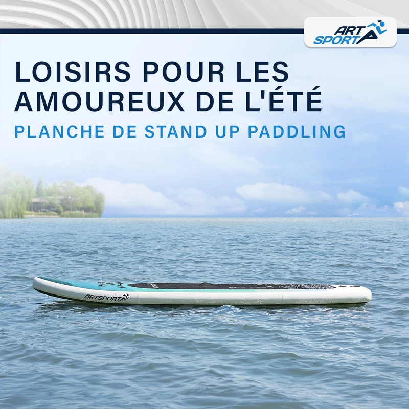 Stand up paddle gonflable – set complet avec sac et accessoires