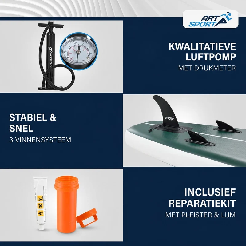 Stand up paddle gonflable – set complet avec sac et accessoires