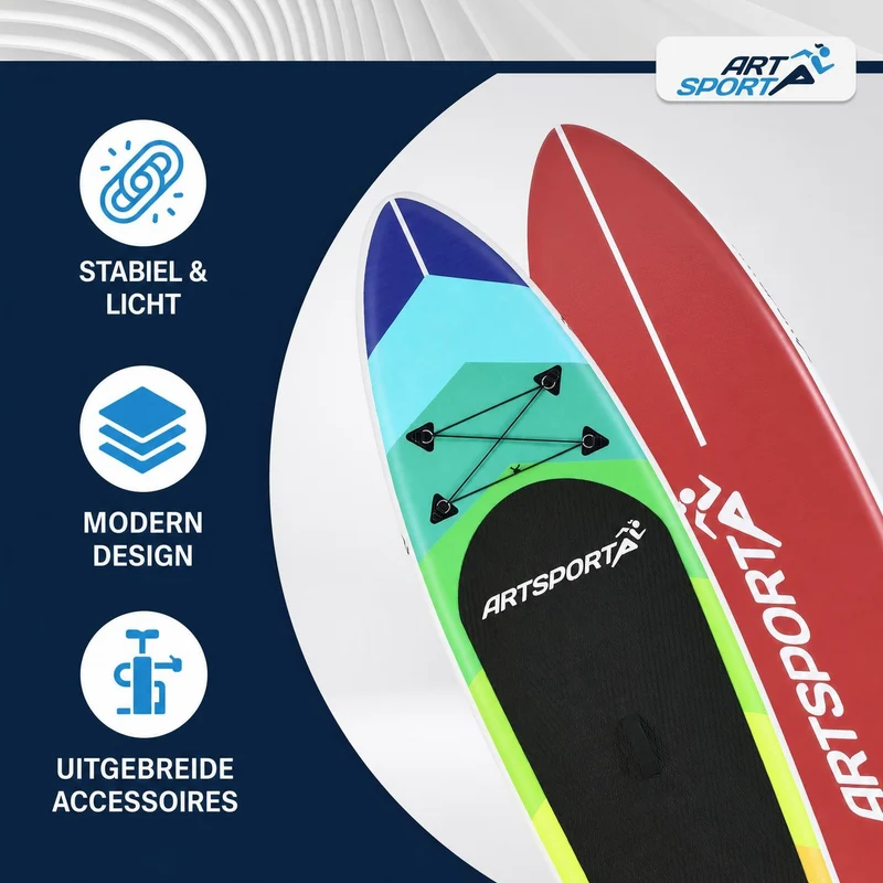 Stand up paddle gonflable – set complet avec sac et accessoires