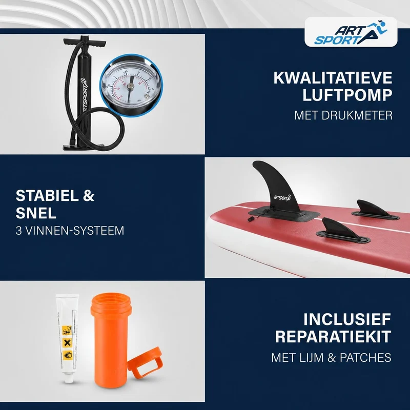 Stand up paddle gonflable – set complet avec sac et accessoires
