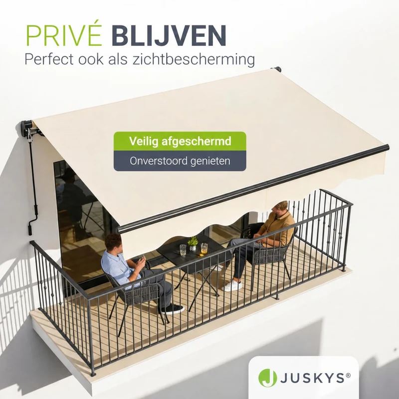Store banne manuel à bras articulés – avec manivelle