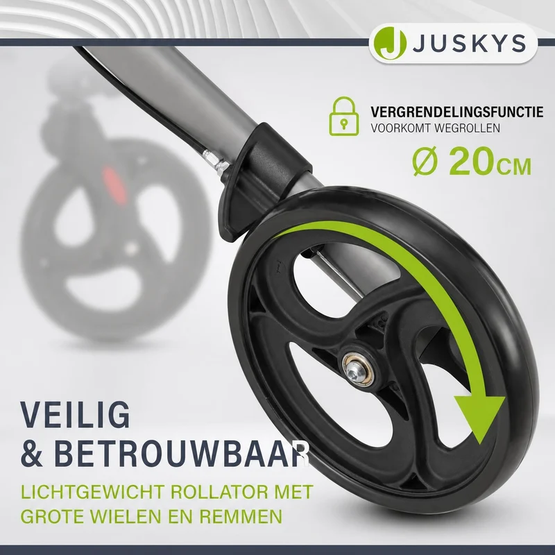 Déambulateur en aluminium Vital – pliable, avec siège et sac à provisions – jusqu'à 130 kg