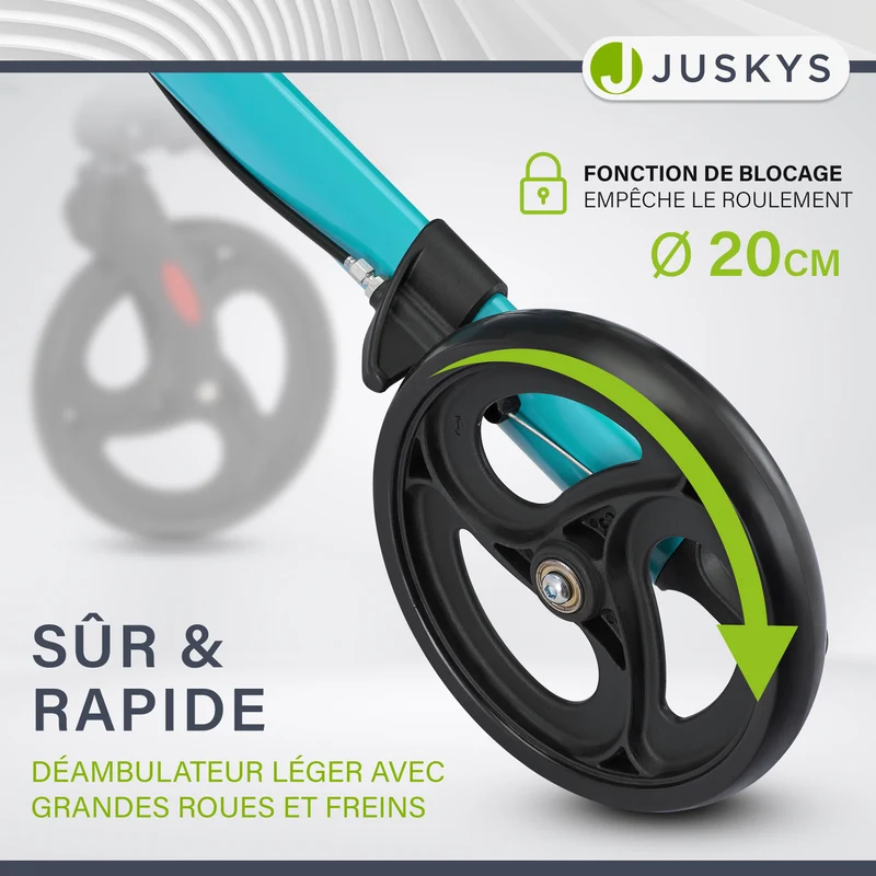 Déambulateur en aluminium Vital – pliable, avec siège et sac à provisions – jusqu'à 130 kg